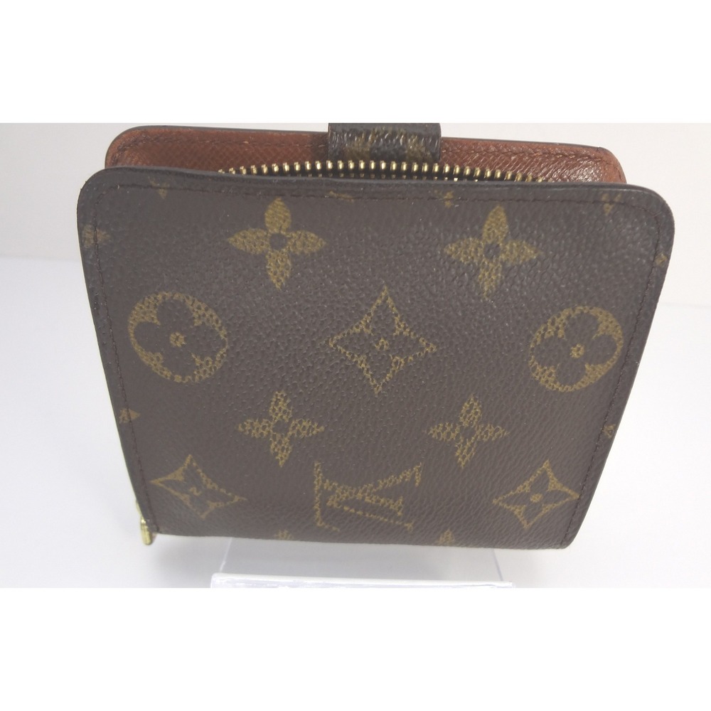 Louis Vuitton‎ Compact Zip Wallet in Monogram Canvas Bi Fold Wallet Brown - Picture 2 of 7
